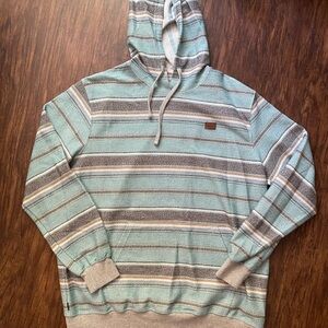 O’Neill Striped Blue and Gray Men's Hoodie
